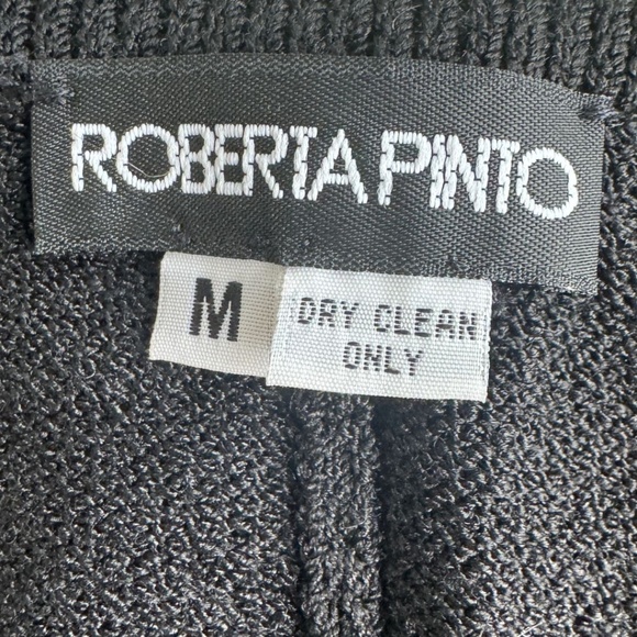 NWOT Roberta Pinto Knit Tank in Black Size Medium - Picture 3 of 3